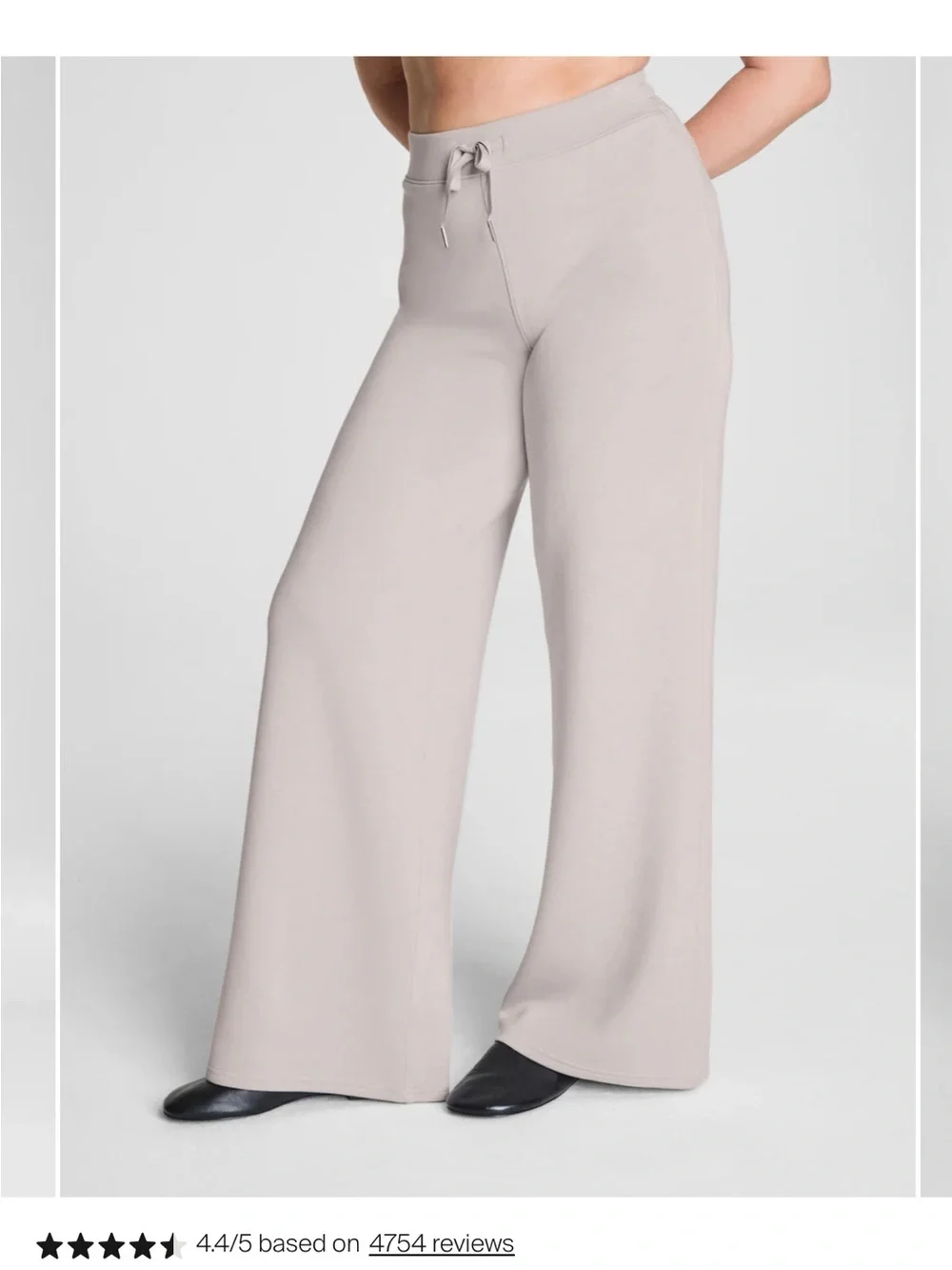 SPANX AirEssential NWT Wide-Leg Knit Pants in French Gray
